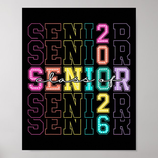 Affiche Cl Of 2026 Senior 2026 Back To School 2026 Graduat (Devant)