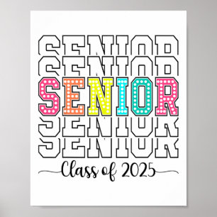 Affiche Cl Supérieur De 2025 Graduation Senior 2025