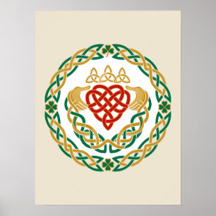 Affiche Claddagh Roundel
