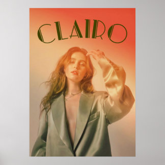 Affiche Clairo vert