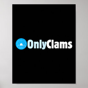 Affiche Clam Collector Beach Pun Humour _ Uniquement clams