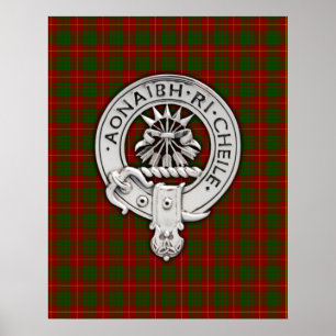 Affiche Clan Cameron Crest & Tartan