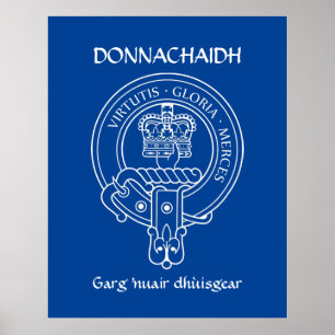 Affiche Clan Donnachaidh (Robertson) Crest & War Cry