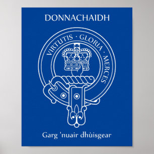 Affiche Clan Donnachaidh (Robertson) Crest & War Cry