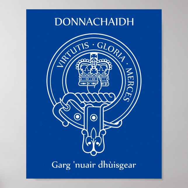 Affiche Clan Donnachaidh (Robertson) Crest & War Cry (Devant)