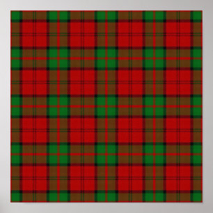 Affiche Clan Dunbar Tartan - Téléchargement numérique