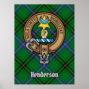 Affiche Clan Henderson Crest sur Tartan