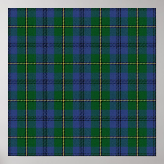 Affiche Clan Johnstone Tartan - Téléchargement numérique (Devant)