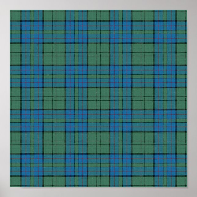 Affiche Clan Lockhart Tartan - Téléchargement numérique (Devant)