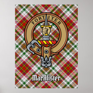 Affiche Clan MacAlister Crest sur le tatan de robe