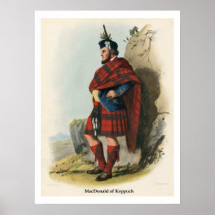 Affiche Clan MacDonald de Keppoch