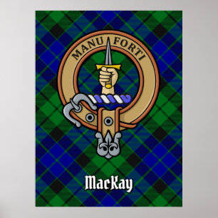 Affiche Clan MacKay Crest sur Tartan