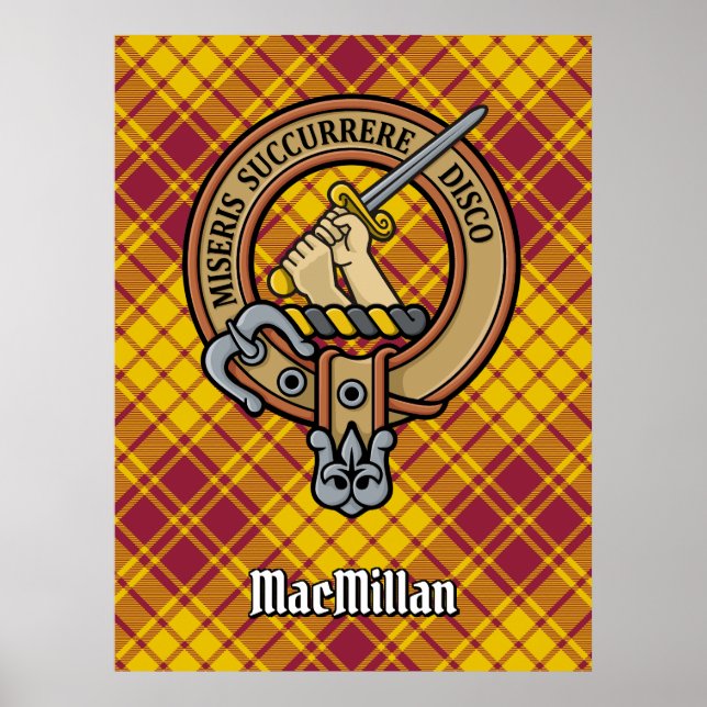 Affiche Clan MacMillan Crest sur le tatan de robe (Devant)