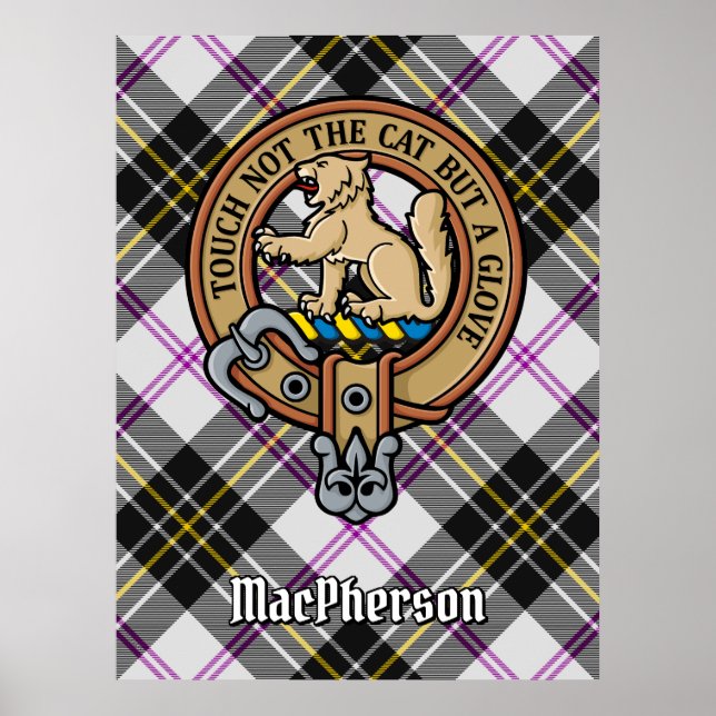 Affiche Clan MacPherson Crest sur le tatan de robe (Devant)