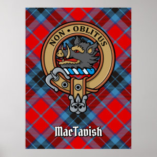 Affiche Clan MacTavish Crest sur Tartan