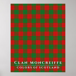 Affiche Clan Moncreiffe Couleurs écossaises 2 Tartan Plaid