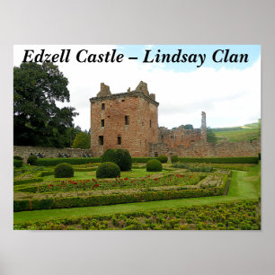 Affiche Clan photo branché Lindsay Edzell Castle, Écosse
