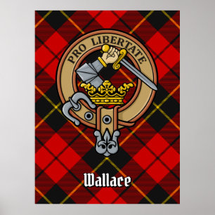 Affiche Clan Wallace Crest sur Tartan