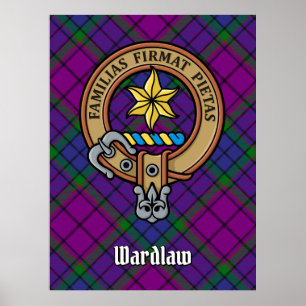 Affiche Clan Wardlaw Crest sur Tartan