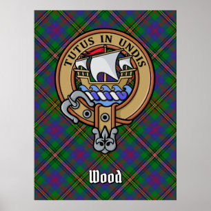 Affiche Clan Wood Crest sur Tartan