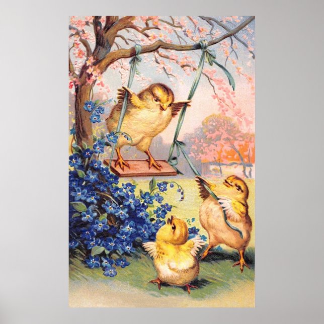 Affiche Clapsaddle : Balançoire (Devant)