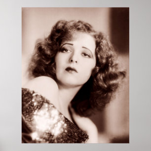 Affiche Clara Bow est glamour