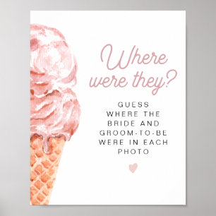 Affiche CLARA Fête de Mariage Thème Glace Où Étaient-Ils