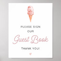 CLARA Retro Ice Cream Blush Signer Notre Livre D'I