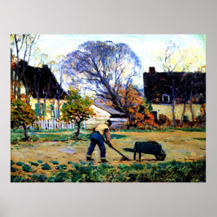 Affiche Clarence Gagnon art - Scène d'automne, Baie-Saint-