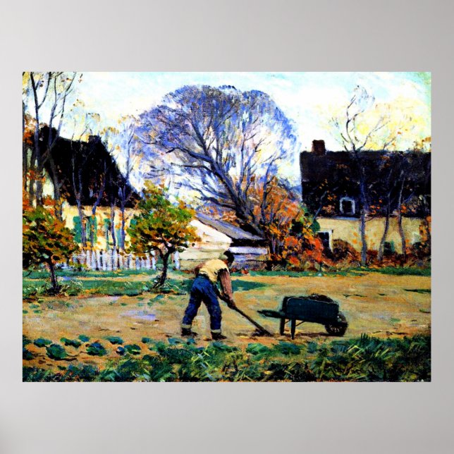 Affiche Clarence Gagnon art - Scène d'automne, Baie-Saint- (Devant)