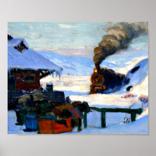 Affiche Clarence Gagnon - Le Train Baie-Saint-Paul