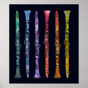 Affiche Clarinets Crayon