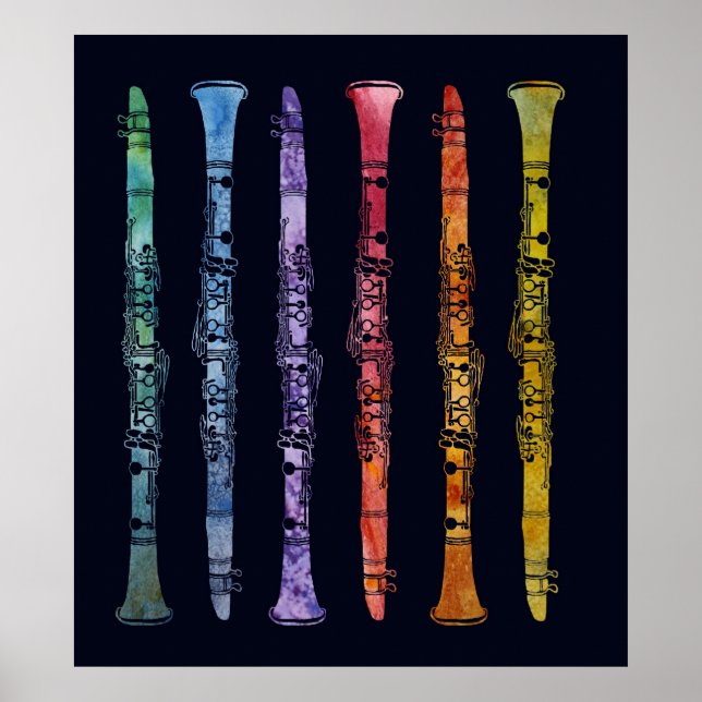 Affiche Clarinets Crayon (Devant)
