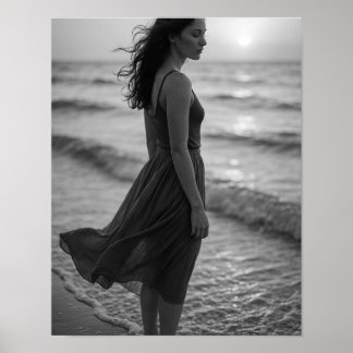 Affiche « Clarté côtière — Calendrier de voyage solo 2026 