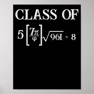 Affiche Classe de 2023 Math Pi 8e Graduation