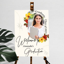 Affiche Classe de 2023 Photo Graduation Party Welcome