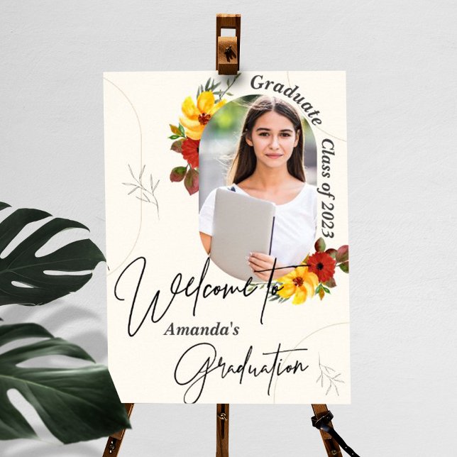 Affiche Classe de 2023 Photo Graduation Party Welcome (Créateur téléchargé)