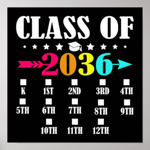 Affiche Classe De 2036 Maternelle Première Jour 12e Année