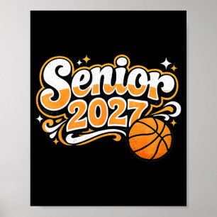 Affiche Classe de basketball de fin d'études secondaires 2