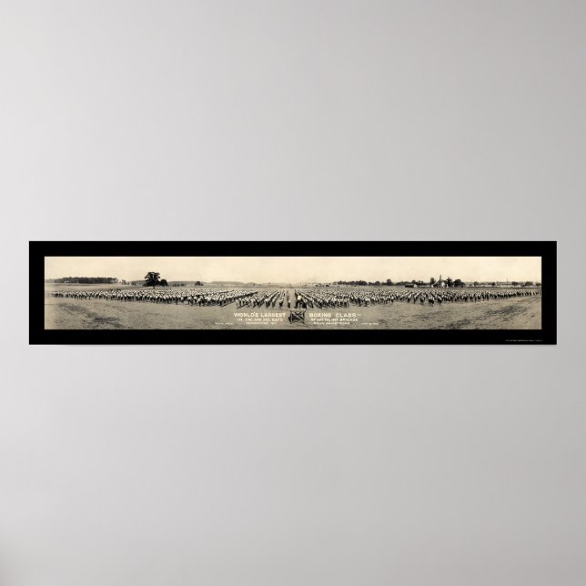 Affiche Classe de boxe Armstrong Photo 1918 (Devant)