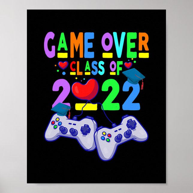Affiche Classe de Jeux Plus de 2022 Jeux Vidéo Graduation (Devant)