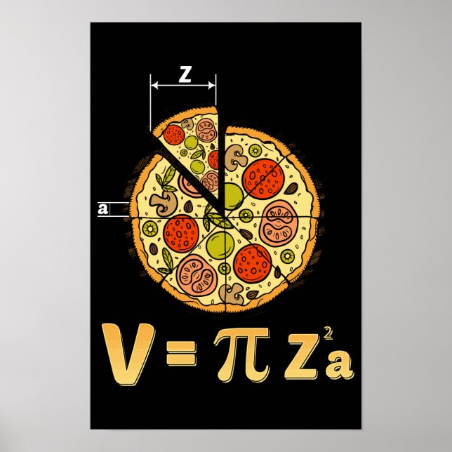 Affiche Classe de mathématiques Pi Day Enseignant Pizza Ga (Devant)