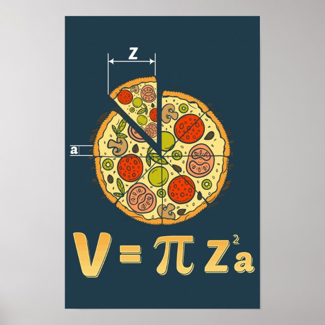Affiche Classe de mathématiques Pi Day Enseignant Pizza Ga (Devant)
