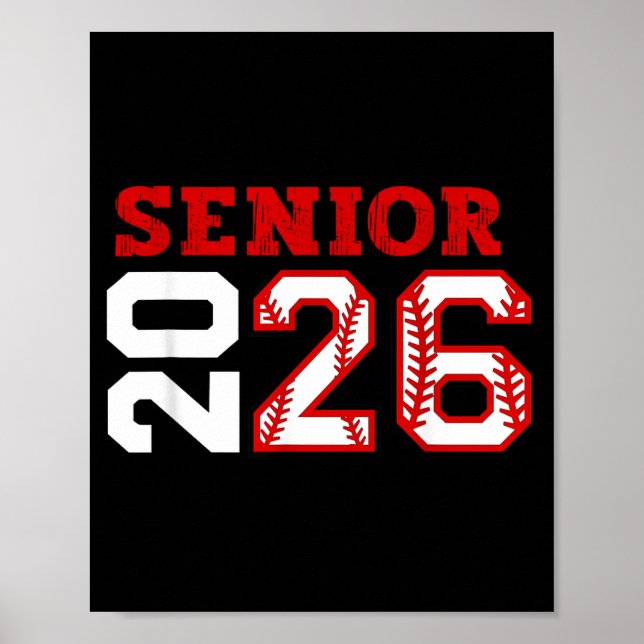 Affiche Classe de nuit des seniors de 2026 baseball senior (Devant)