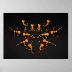 Affiche Classe de Yoga d'Halloween