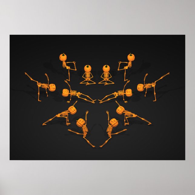Affiche Classe de Yoga d'Halloween (Devant)