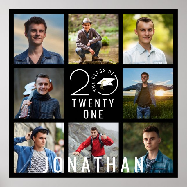 Affiche Classe d'études modernes Année 8 Photo Nom du coll (Devant)