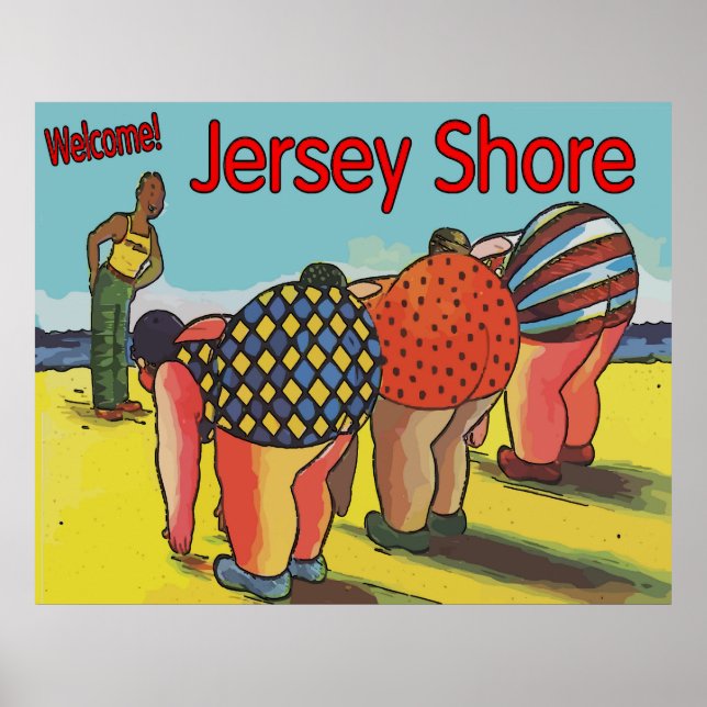 Affiche Classe d'exercice vintage Jersey Shore (Devant)