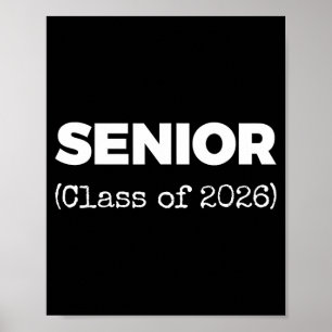 Affiche Classe supérieure de 2026 Nouveau lycée diplômé