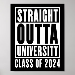 Affiche Classe Universitaire Straight Outta De 2024